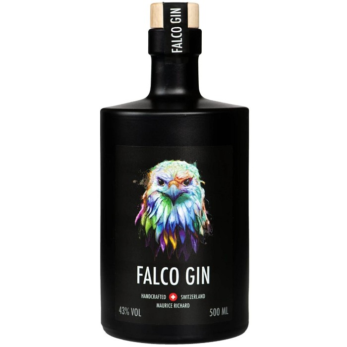 Falco Gin (CH)||| CHF 69 |||FALCO GIN (500 ml) is a hand-crafted Swiss premium gin that has caused an international sensation. The distillery has been producing in Schaffhausen since 1894.

Selected juniper berries are the basis for FALCO GIN. It also contains eight well-balanced botanicals that are finely balanced. Exotic fruits and spices give it its unique flavour.

The harmonious interplay of mango and orange comes to the fore on the nose. In the mouth, the cardamom gives the gin an intense presence. Its light peppery flavour spices it up pleasantly.

Recommendation:
Connoisseurs enjoy FALCO GIN neat or with a premium tonic. Lemon, orange, passion fruit and mango are ideal garnishes.

Alcohol content: 43% vol.

WITH ORDERS DELIVERED BY FLEUROP, THIS ADD-ON IS AUTOMATICALLY HIDDEN ON THE ORDER FORM. ||| 1177