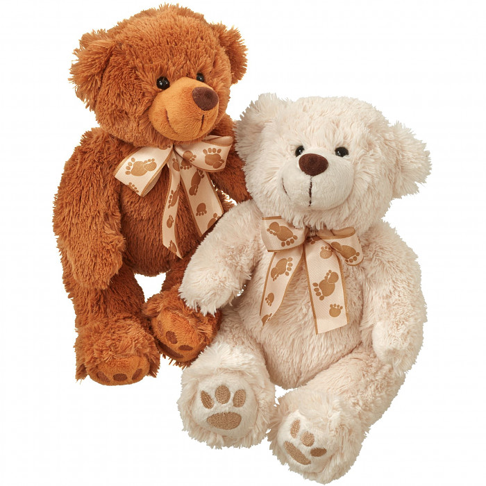 Teddy bear couple||| CHF 34 |||Teddy bear couple (white & brown) ||| 1330